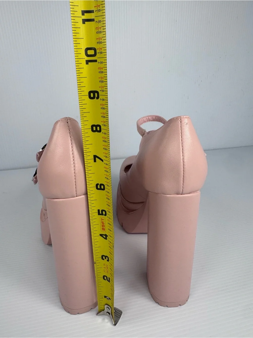 Azalea Wang Violina Pink Platform Heels | Chunky Block Heel Mary Jane Sz 8-11